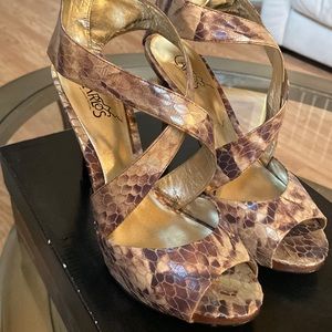 Snake skin heels size 6.5